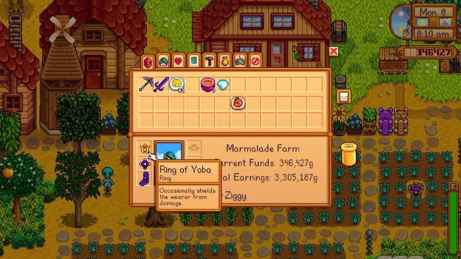 Ring of Yoba Accessory, Stardew Valley